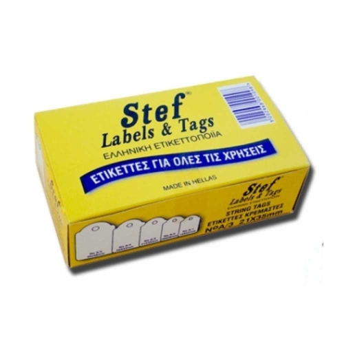 Stef-Labels Ετικέτες Κρεμαστές Νο1 100τεμ. 14x22cm