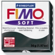Staedtler Fimo Πηλός soft 9 black 56g