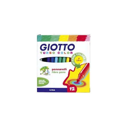 Giotto Μαρκαδόροι Turbo Color 12τεμ Λεπτοί