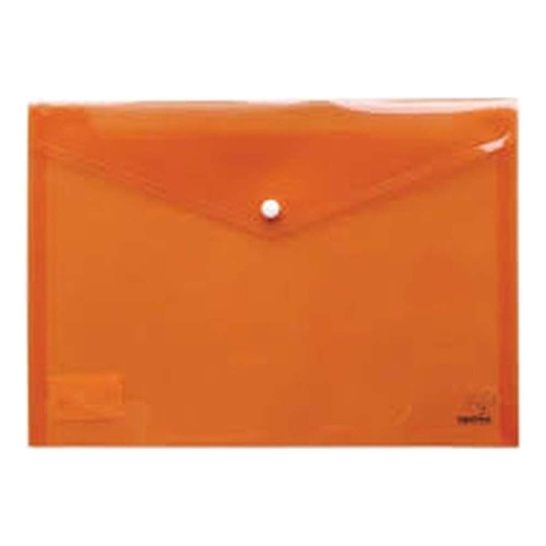 Economix φάκελος με κουμπί Α4 24x33 Πορτοκαλί