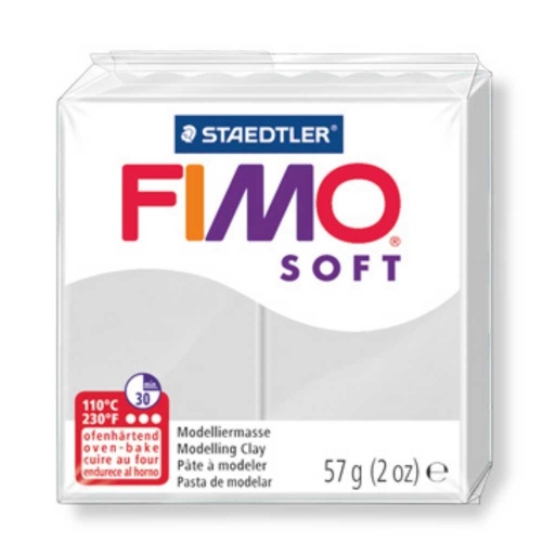 Staedtler Fimo Πηλός soft 80 dolphin grey 56g