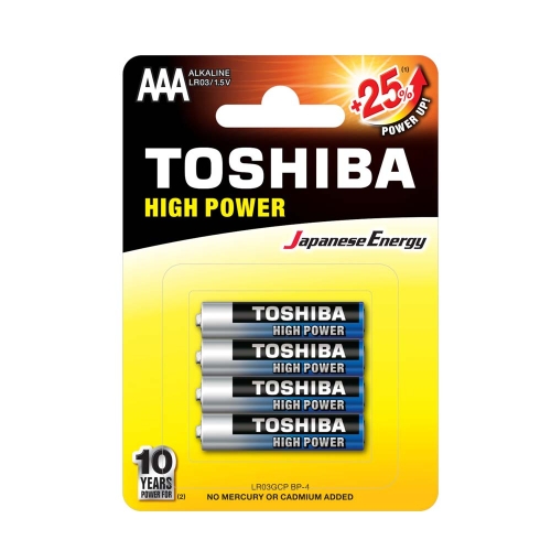 Toshiba Αλκαλικές Μπαταρίες AAA 4τεμ
